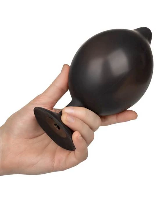 Cal Exotics Silicone Inflatable Plug - Black - X-large - Image 3