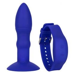 Cal Exotics Eclipse Wristband Remote Rimming Probe - Blue - 5.5 Inch