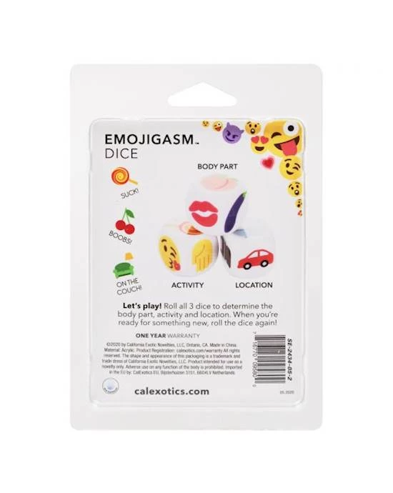 Cal Exotics Emojigasm Dice - Image 3