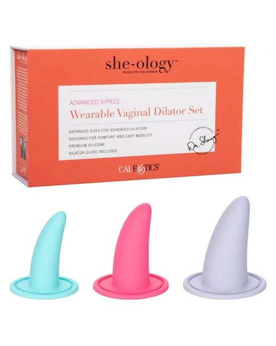Cal Exotics She-ology Advanced 3-piece Wearable Vaginal Dilator Set - Multi - Image 2
