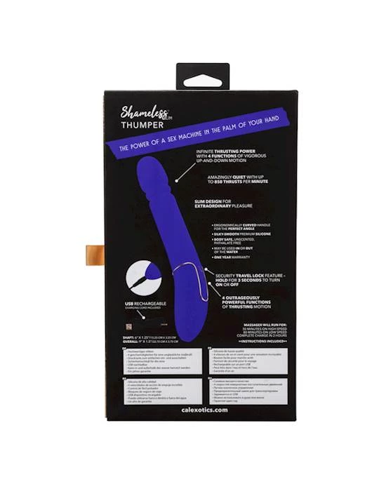 Cal Exotics Shameless Slim Thumper - 9 Inch - Image 4