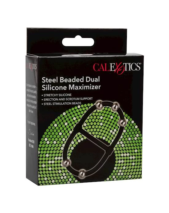 Cal Exotics Steel Beaded Dual Silicone Maximizer - Image 3