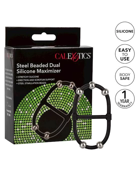 Cal Exotics Steel Beaded Dual Silicone Maximizer - Image 6