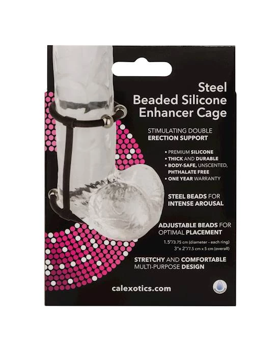 Cal Exotics Steel Beaded Silicone Enhancer Cage - Image 4