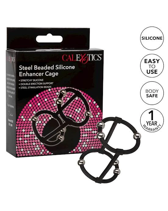 Cal Exotics Steel Beaded Silicone Enhancer Cage - Image 6