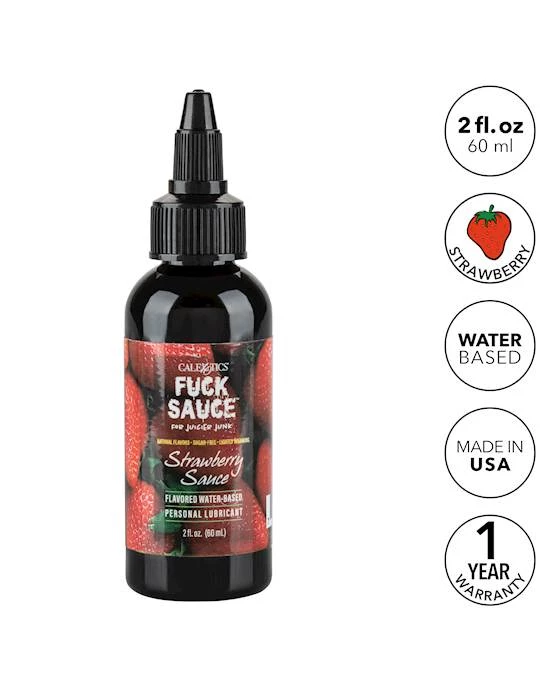 Cal Exotics F-sauce Flavoured Water-based Lubricant - Strawberry - 59ml - Strawberry - Image 3