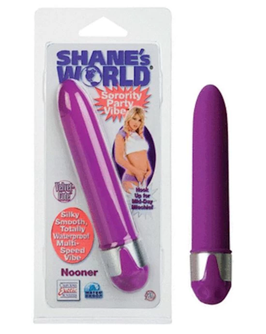 Cal Exotics Shanes World Sorority Party Vibe Nooner - Purple - 4.75 Inch - Image 2