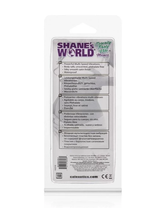 Cal Exotics Shanes World Sorority Party Vibe Nooner - Purple - 4.75 Inch - Image 7